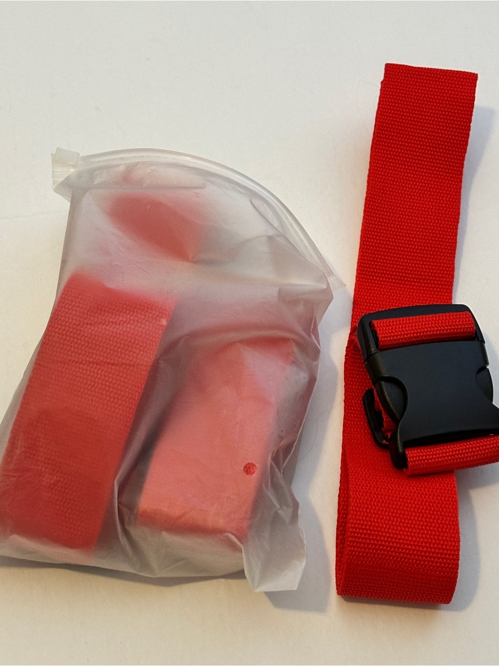 Luggage Strap with Quick-Release Buckle Red Open-Box Like-New